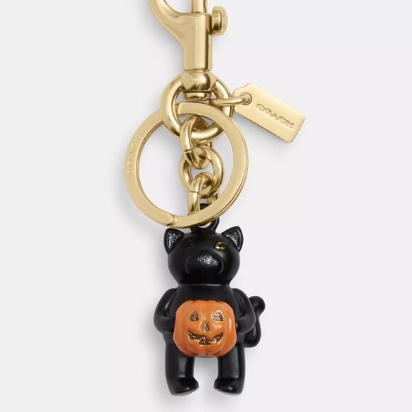 👻Coach Halloween Cat Bag Charm - Picture 1 of 6
